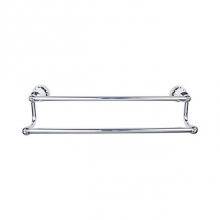 Top Knobs HUD7PC - Hudson Bath Towel Bar 18 Inch Double Polished Chrome