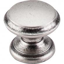 Top Knobs M1232 - Flat Top Knob 1 3/8 Inch Pewter Antique
