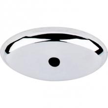 Top Knobs M2012 - Aspen II Oval Backplate 1 1/2 Inch Polished Chrome