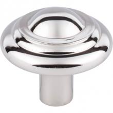 Top Knobs M2037 - Aspen II Button Knob 1 3/4 Inch Polished Nickel