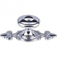 Top Knobs M2134 - Canterbury Knob 1 1/4 Inch w/Backplate Polished Chrome