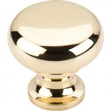 Top Knobs M269 - Flat Faced Knob 1 1/4 Inch Polished Brass