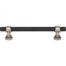 Top Knobs M2718 - Bit Pull 5 1/16 Inch (c-c) Flat Black and Pewter Antique