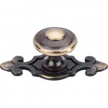 Top Knobs M28 - Canterbury Knob 1 1/4 Inch w/Backplate Dark Antique Brass