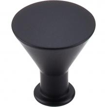 Top Knobs M587 - Cocktail Knob 1 3/16 Inch Flat Black
