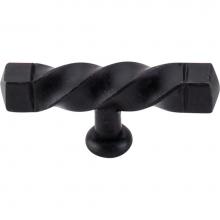 Top Knobs M740 - Square Twist T-Handle 3 3/16 Inch (c-c) Patina Black