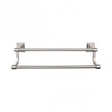 Top Knobs STK9BSN - Stratton Bath Towel Bar 24 Inch Double Brushed Satin Nickel