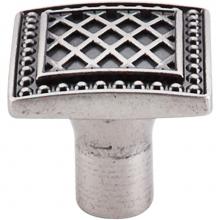 Top Knobs TK174PTA - Trevi Square Knob 1 1/4 Inch Pewter Antique