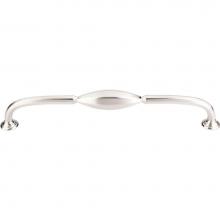 Top Knobs TK233BSN - Chareau (R) D Pull 8 13/16 Inch (c-c) Brushed Satin Nickel