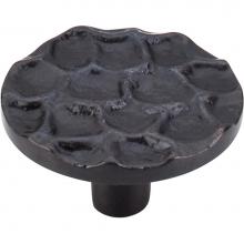Top Knobs TK297CB - Cobblestone Round Knob 1 15/16 Inch Coal Black