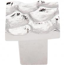 Top Knobs TK300PN - Cobblestone Square Knob 1 1/8 Inch Polished Nickel