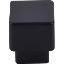 Top Knobs TK32BLK - Tapered Square Knob 1 Inch Flat Black