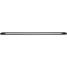 Top Knobs TK3357BLK - Brockwell Backplate 12 Inch (c-c) Flat Black