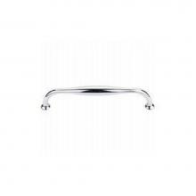 Top Knobs TK383PC - Shrewsbury D Pull 7 1/2 Inch (c-c) Polished Chrome