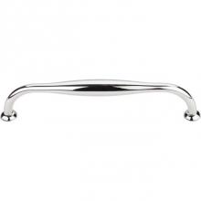 Top Knobs TK383PN - Shrewsbury D Pull 7 1/2 Inch (c-c) Polished Nickel