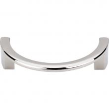 Top Knobs TK53PN - Half Circle Open Pull 3 1/2 Inch (c-c) Polished Nickel
