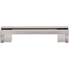 Top Knobs TK55BSN - Flat Rail Pull 3 1/2 Inch (c-c) Brushed Satin Nickel