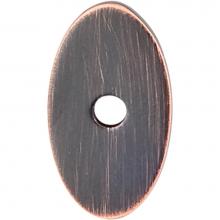 Top Knobs TK58TB - Oval Backplate 1 1/4 Inch Tuscan Bronze