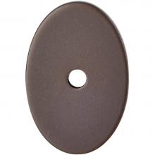 Top Knobs TK60ORB - Oval Backplate 1 1/2 Inch Oil Rubbed Bronze