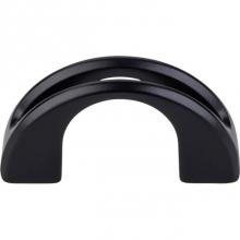 Top Knobs TK617BLK - Tango U Finger Pull 1 1/4 Inch (c-c) Flat Black
