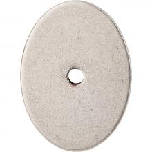 Top Knobs TK62PTA - Oval Backplate 1 3/4 Inch Pewter Antique