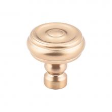 Top Knobs TK882HB - Brixton Button Knob 1 1/4 Inch Honey Bronze