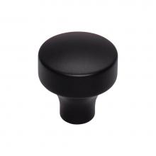 Top Knobs TK900BLK - Kinney Knob 1 1/8 Inch Flat Black