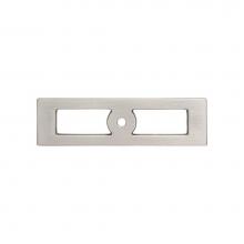 Top Knobs TK922BSN - Hollin Knob Backplate 3 3/4 Inch Brushed Satin Nickel