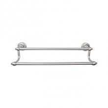 Top Knobs TUSC7BSN - Tuscany Bath Towel Bar 18 Inch Double Brushed Satin Nickel