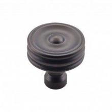 Top Knobs TK881SAB - Brixton Ridged Knob 1 1/4 Inch Sable