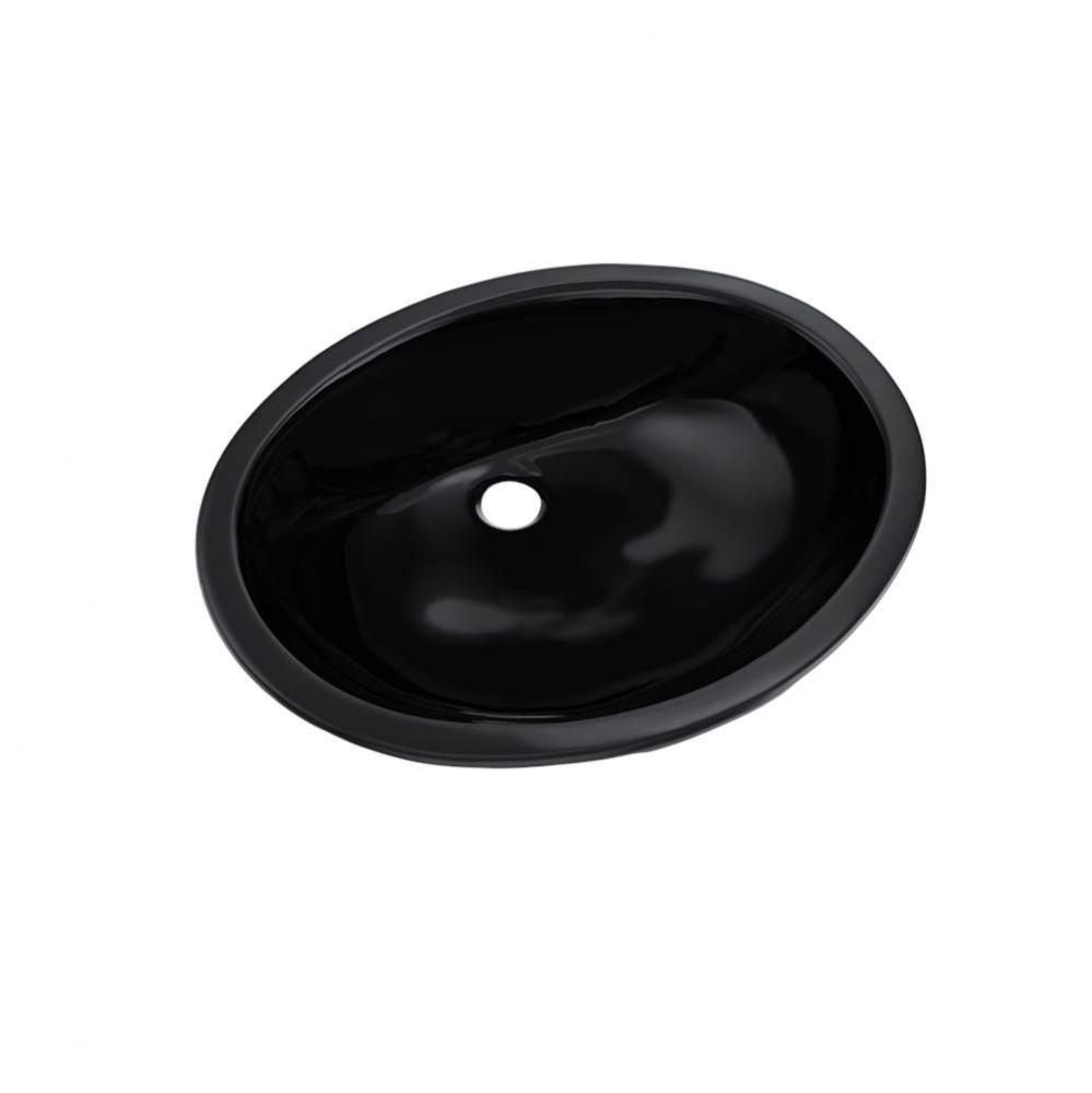 Rendezvous® Oval Undermount Bathroom Sink, Ebony