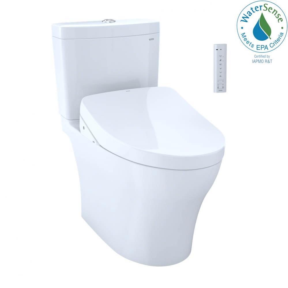 TOTO WASHLET+®  Aquia IV 1G Two-Piece Elongated Dual Flush 1.0 and 0.8 GPF Toilet and Contemp