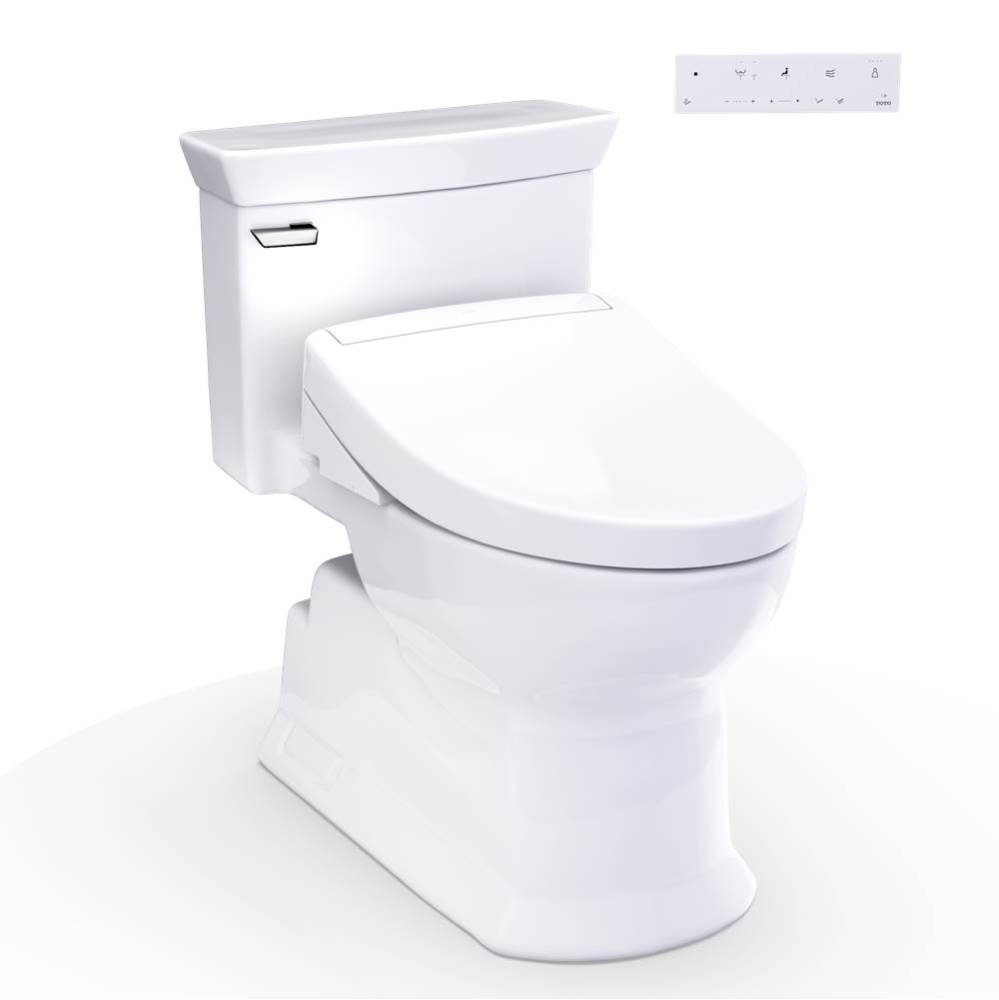 WASHLET®+ Soirée® Elongated 1.28 GPF Universal Height Toilet with S5 Bidet Seat, Co