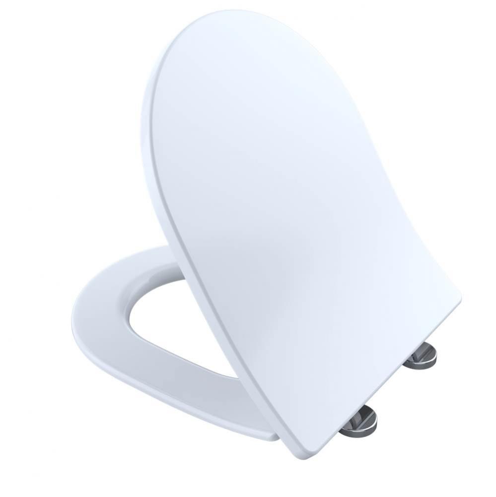 SoftClose® Slim D-Shape Seat and Lid for RP Wall-Hung Toilet, Cotton White