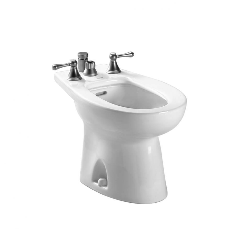 Piedmont® Deck Mount Vertical Spray Flushing Rim Bidet, Cotton White