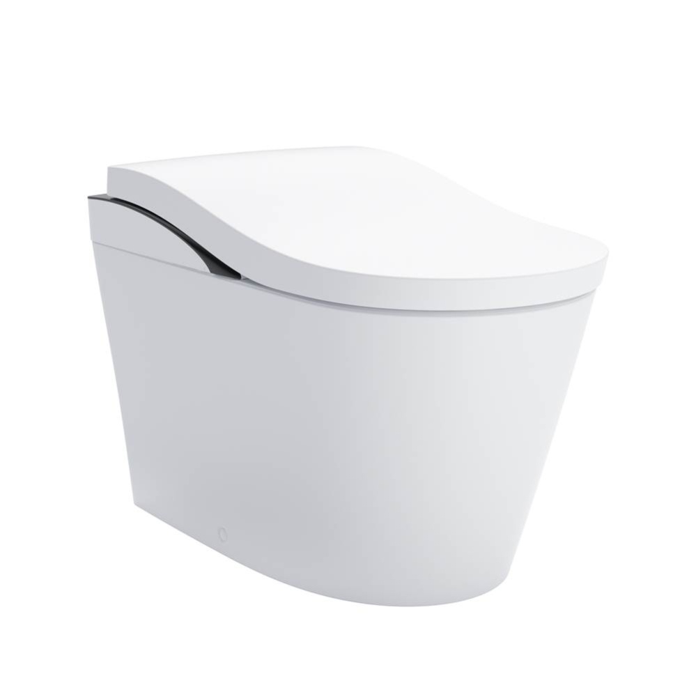 NEOREST® LS Dual Flush 1.0 or 0.8 GF Integrated Bidet Toilet, Cotton White with Black Trim