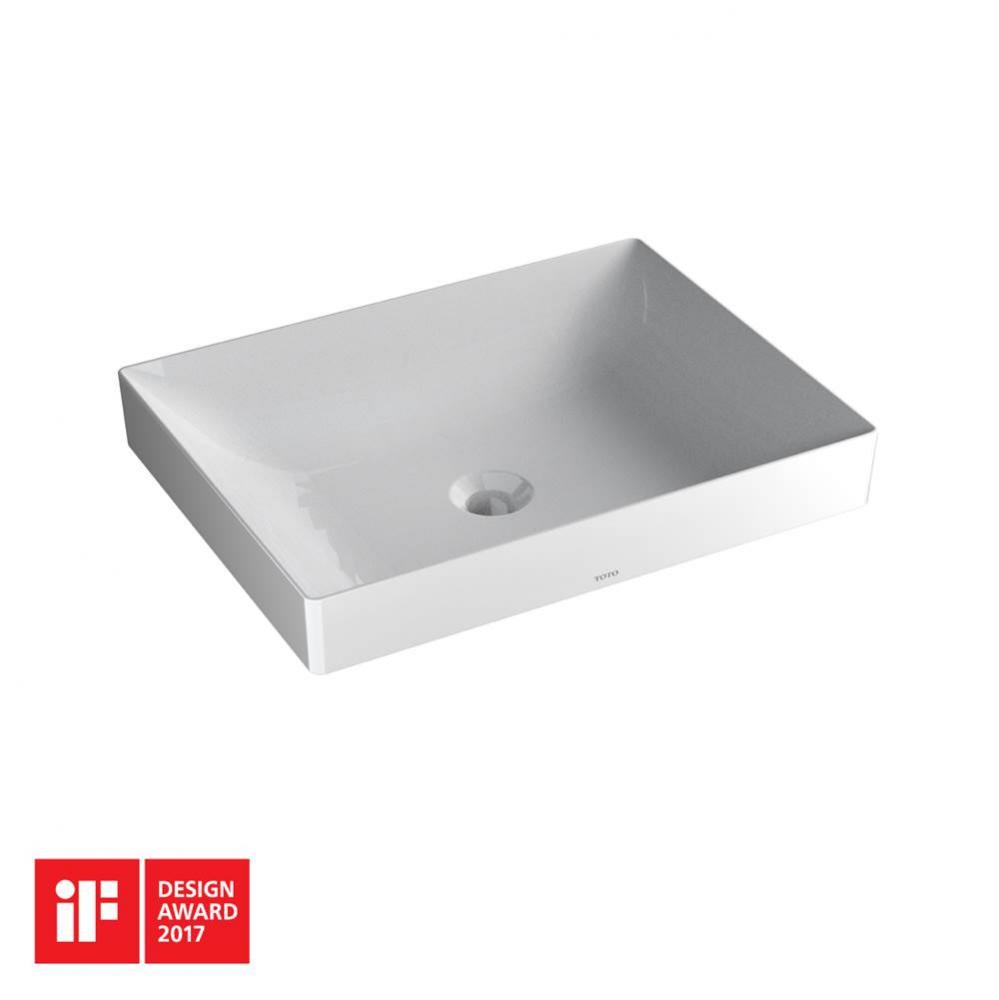 Kiwami® Rectangular 20'' Vessel Bathrroom Sink with CEFIONTECT, Cotton White