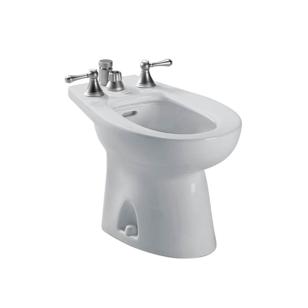Piedmont® Deck Mount Vertical Spray Flushing Rim Bidet, Colonial White