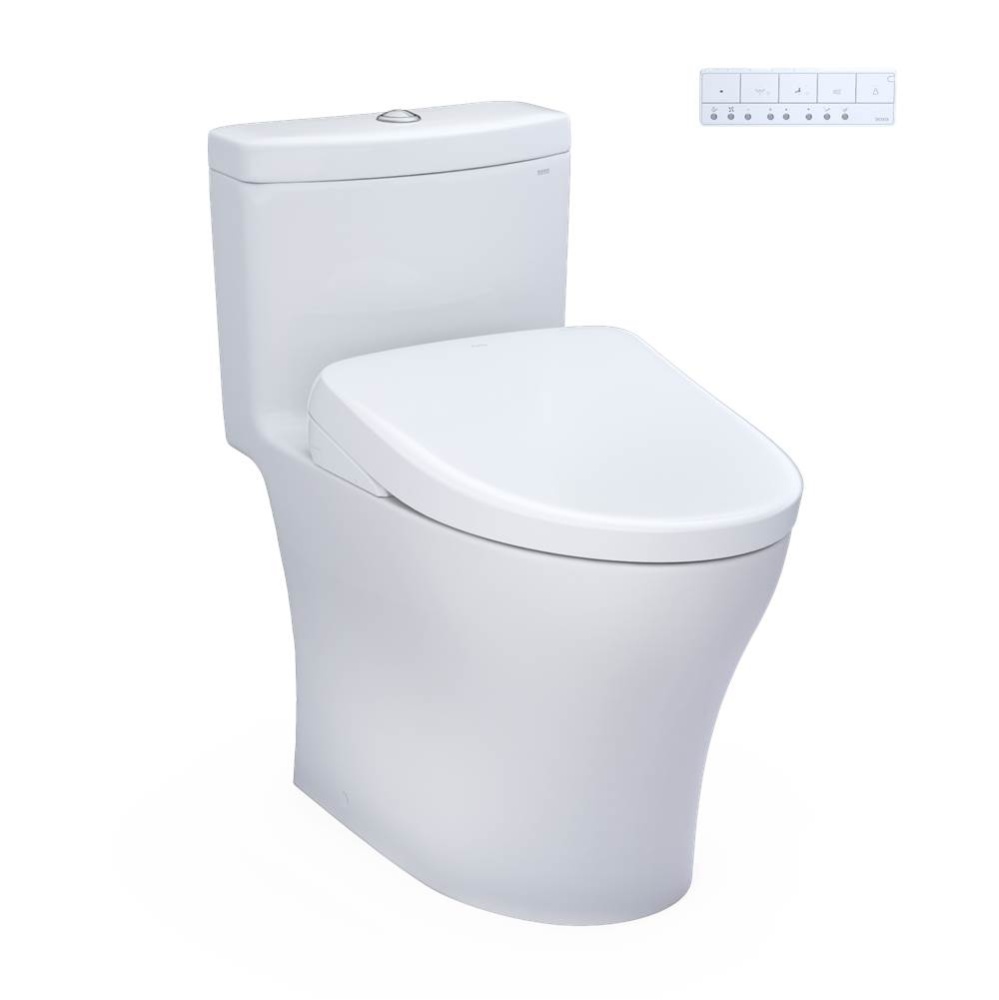 WASHLET®+ Aquia® IV One-Piece Elongated Dual Flush 1.28 and 0.9 GPF Toilet with S7 Conte