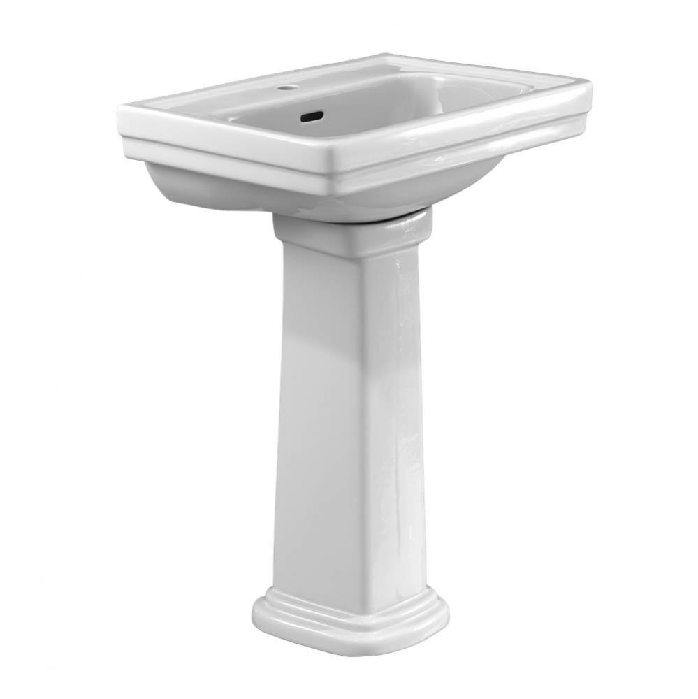 Promenade® 24'' x 19-1/4'' Rectangular Pedestal Bathroom Sink for Single