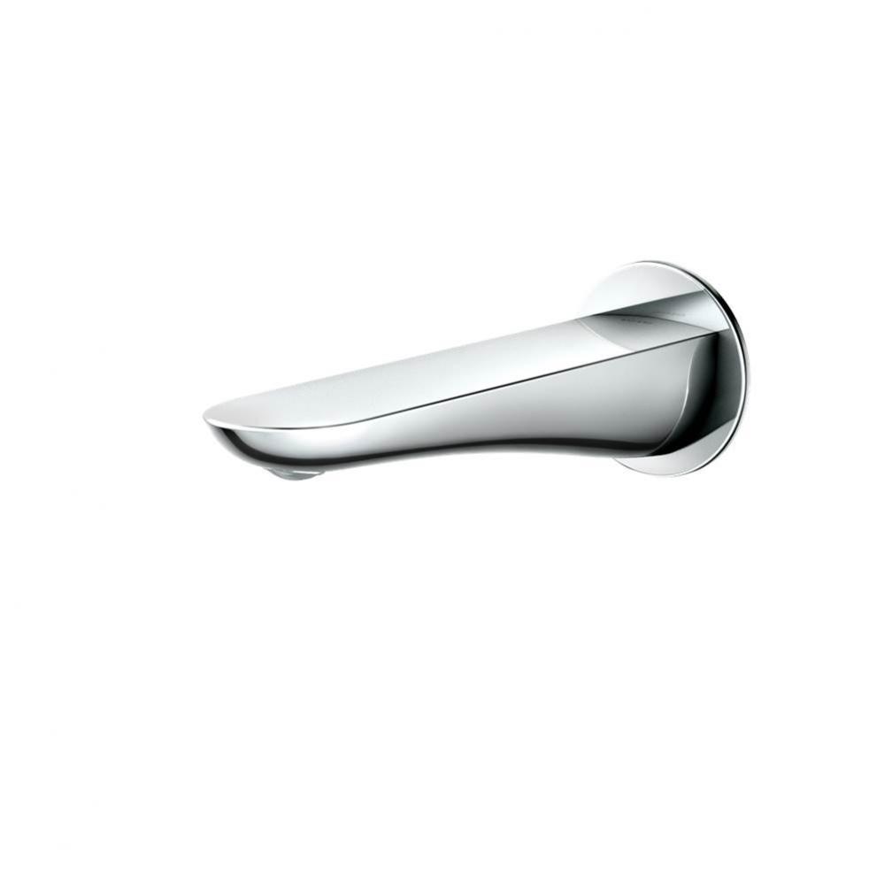 Modern R Wall Tub Spout, Polished Chrome