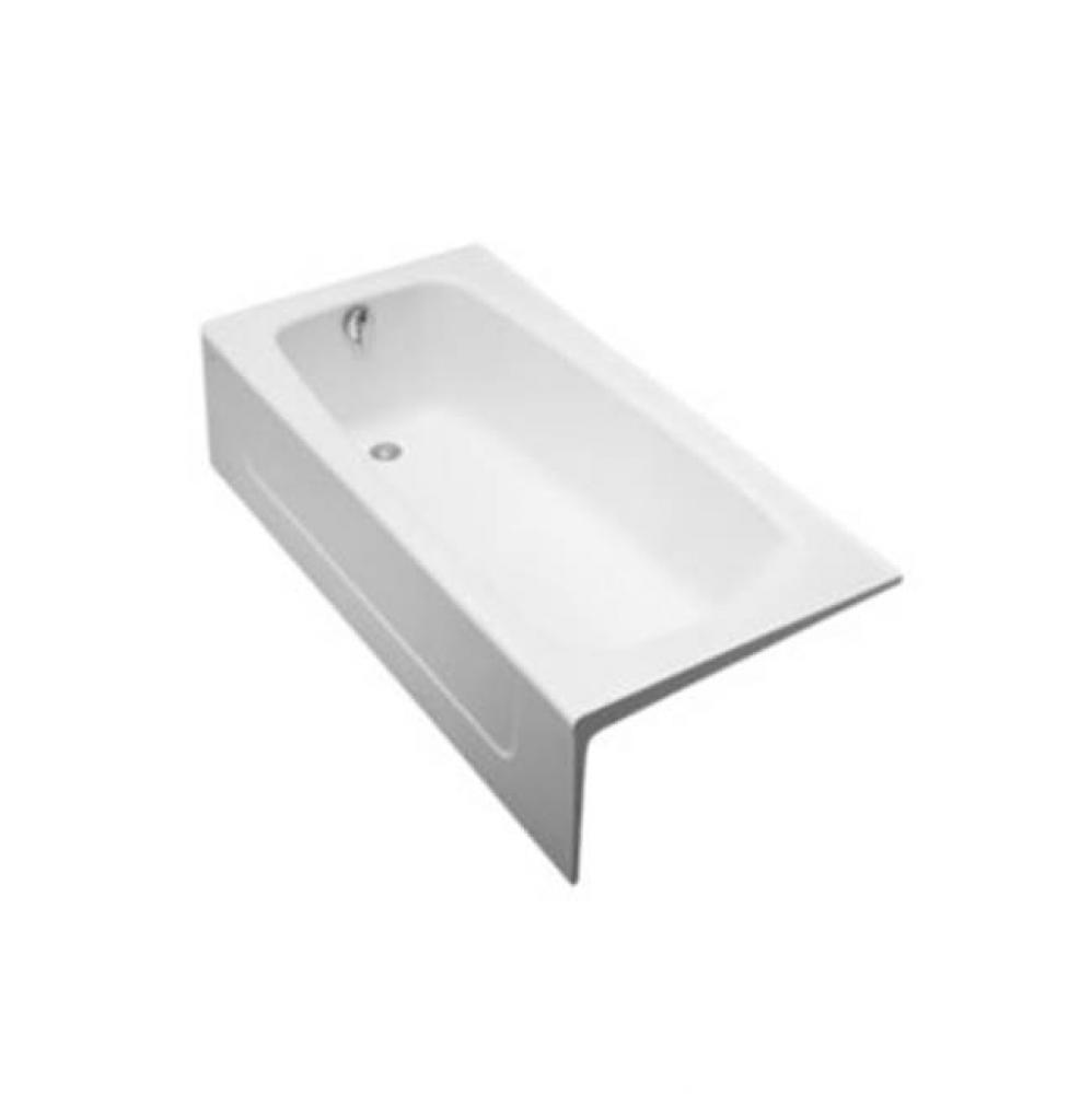 L-Hand Cast Iron Bathtub 66'' X 32'' X 16-5/16''--S Beige