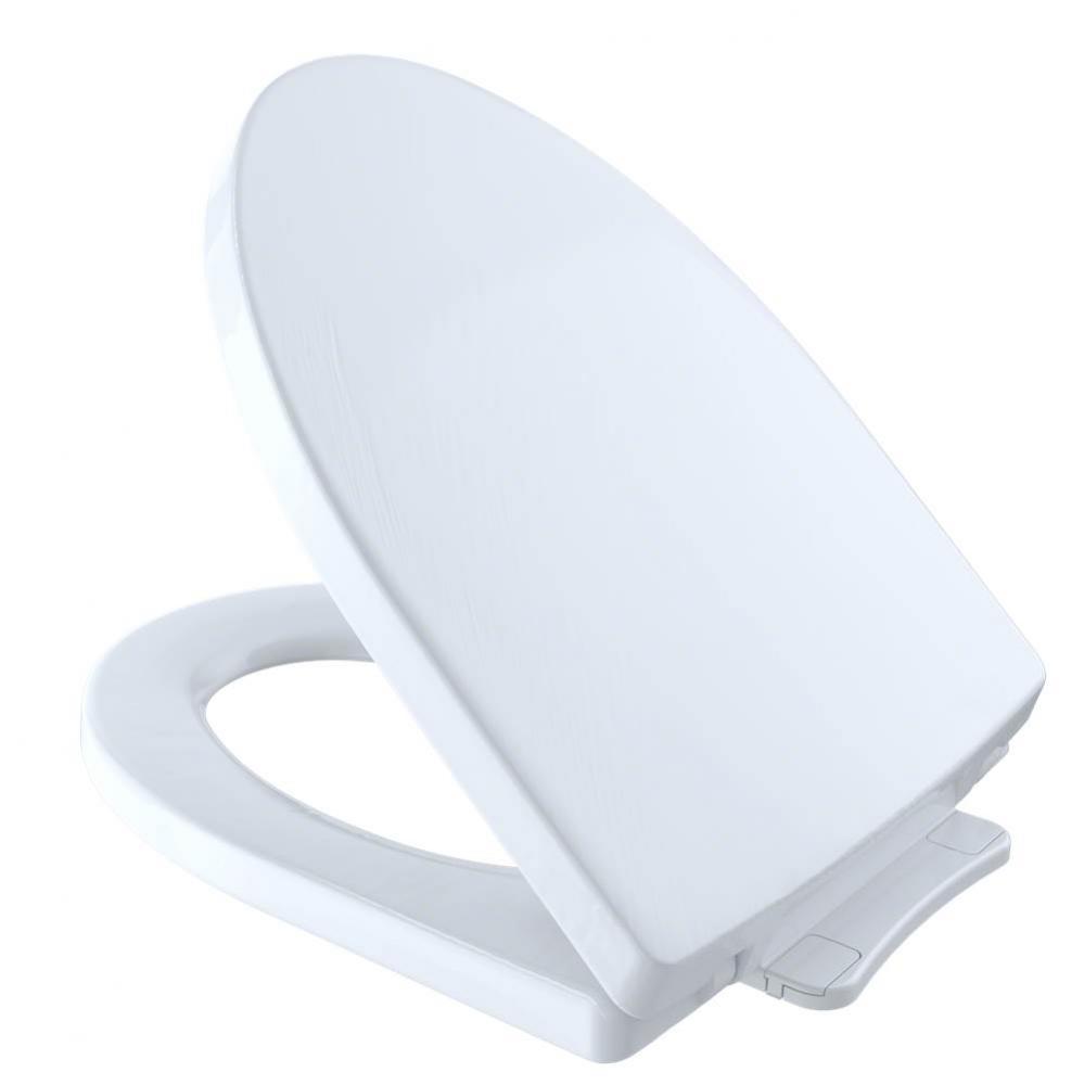 TOTO® Soirée® SoftClose® Slow Close Elongated Toilet Seat and Lid, Cotton Whit