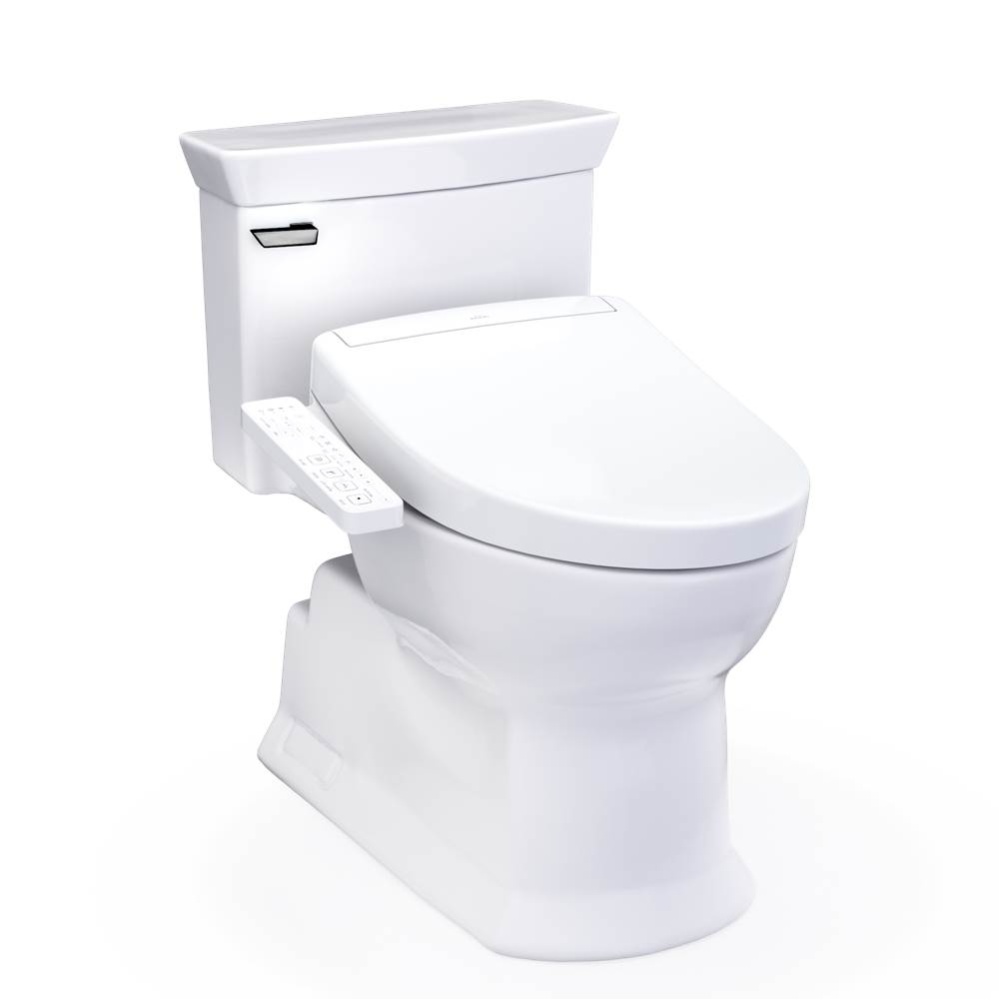 WASHLET®+ Soirée® Elongated 1.28 GPF Universal Height Toilet with S2 Bidet Seat, Co