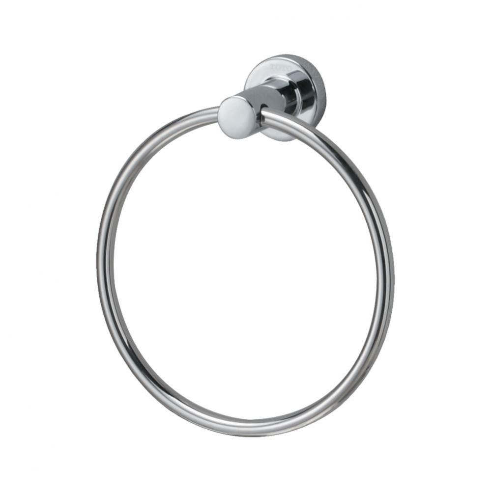 L Series Round Towel Ring, Polished Chrome