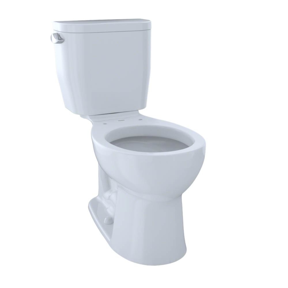 Entrada™ Two-Piece Round 1.28 GPF Universal Height Toilet, Cotton White