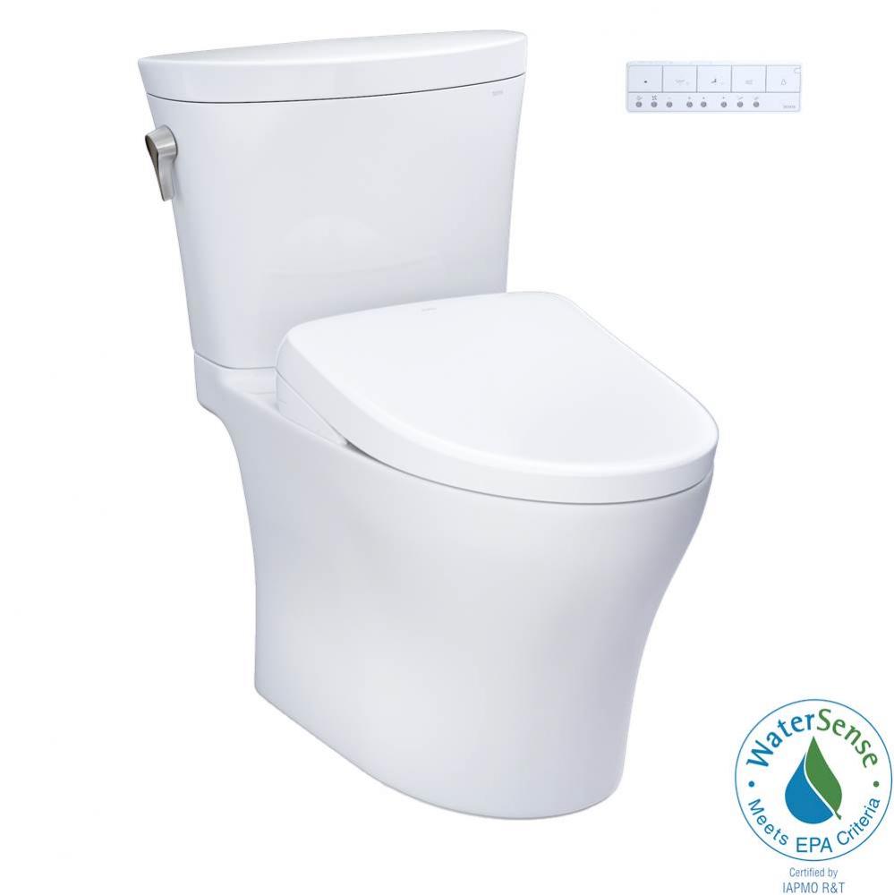 WASHLET®+ Aquia IV® Arc Two-Piece Elongated Dual Flush 1.28 and 0.9 GPF Toilet with Auto