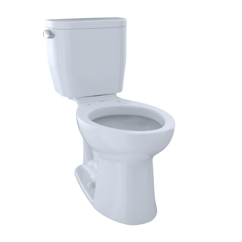 Entrada™ Two-Piece Elongated 1.28 GPF Universal Height Toilet, Cotton White