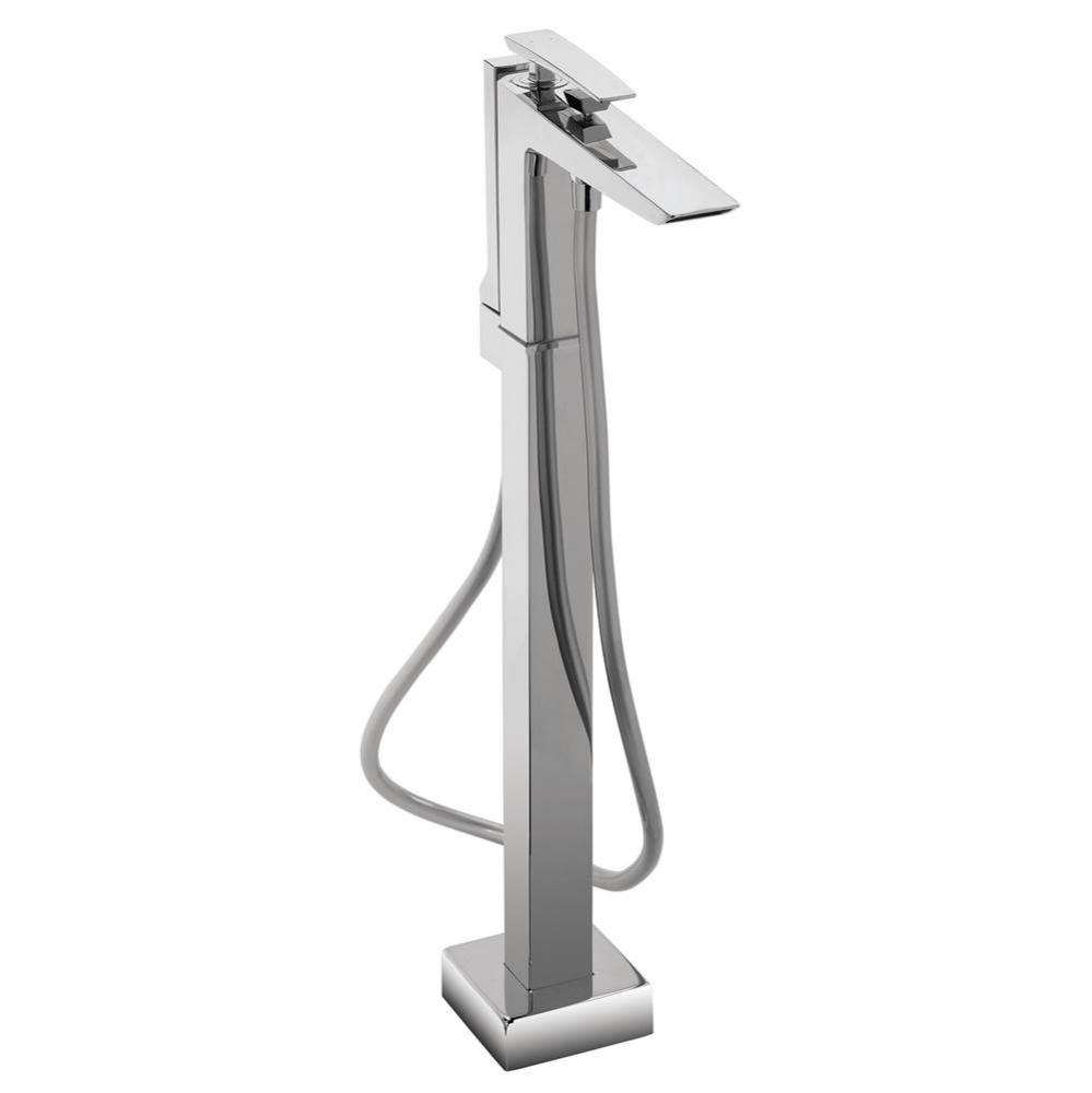 Single-Handle Freestanding Tub Filler, Polished Chrome