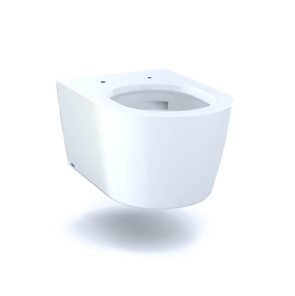 RP Wall-Hung Contemporary D-Shape Dual Flush 1.28 and 0.9 GPF Toilet with CEFIONTECT®, Cotton